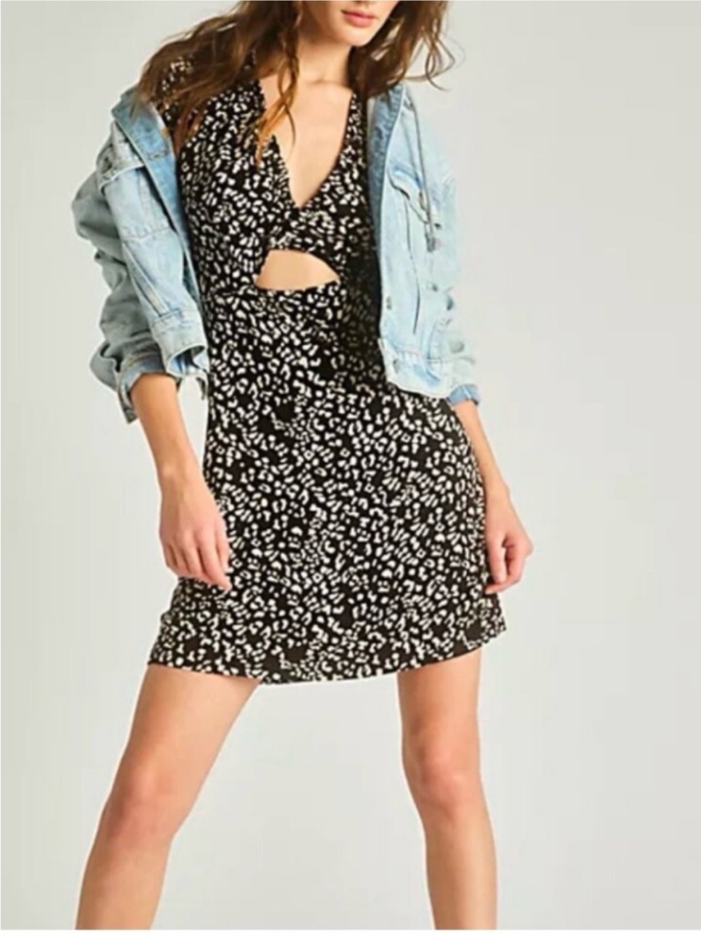 Free People Marsaille Mini Cutout Wrap Dress